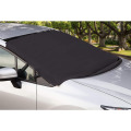 Snow protection cover for automobile windshield